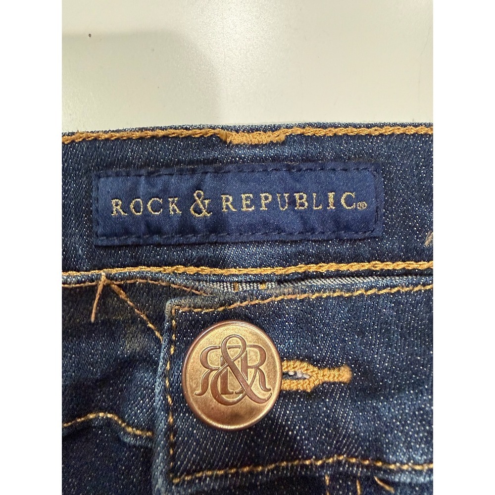Rock & Republic Kasandra Bootcut Jeans Blue Denim Rx R012396 Size 14 M Mens - Picture 4 of 12